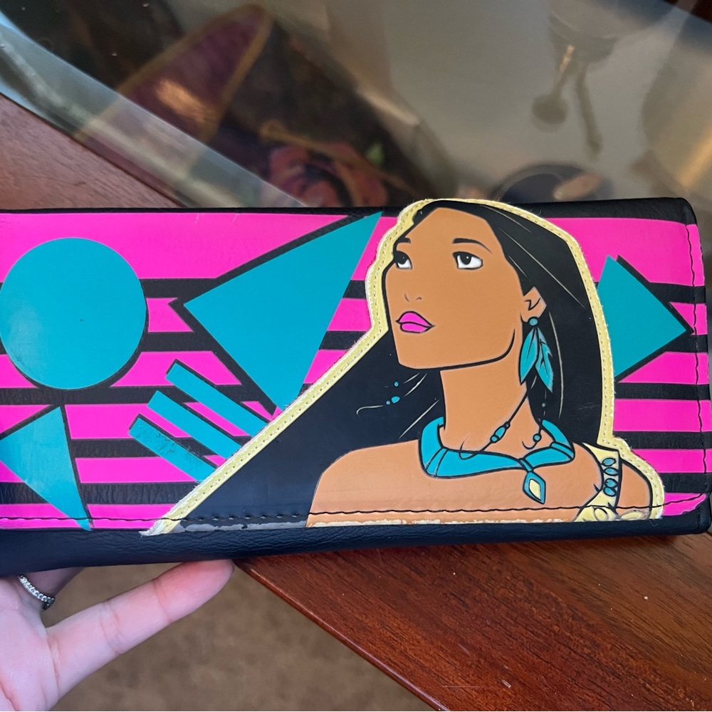 Loungefly Black and Pink Geometric Key & Card Holder